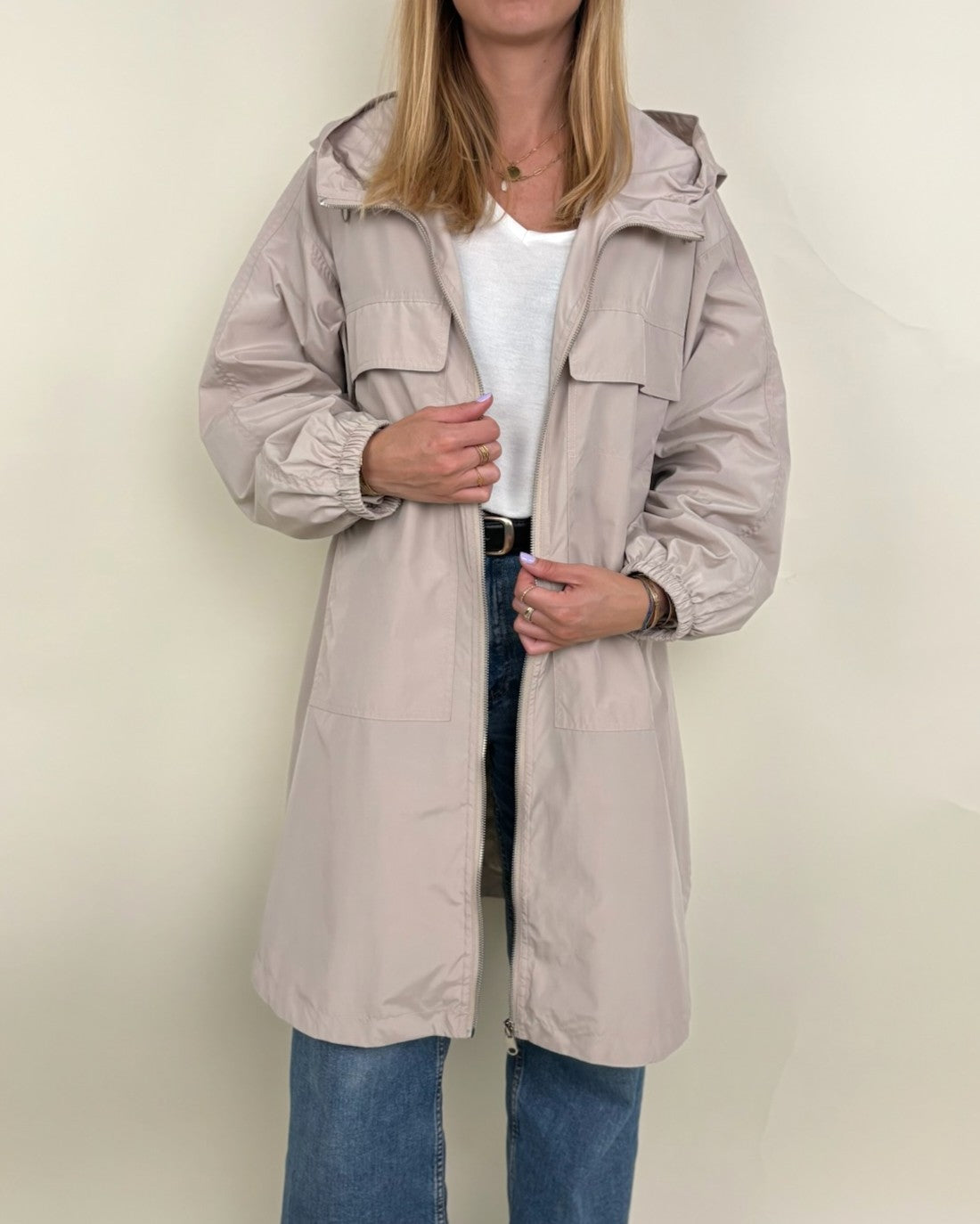 Parka longue à capuche