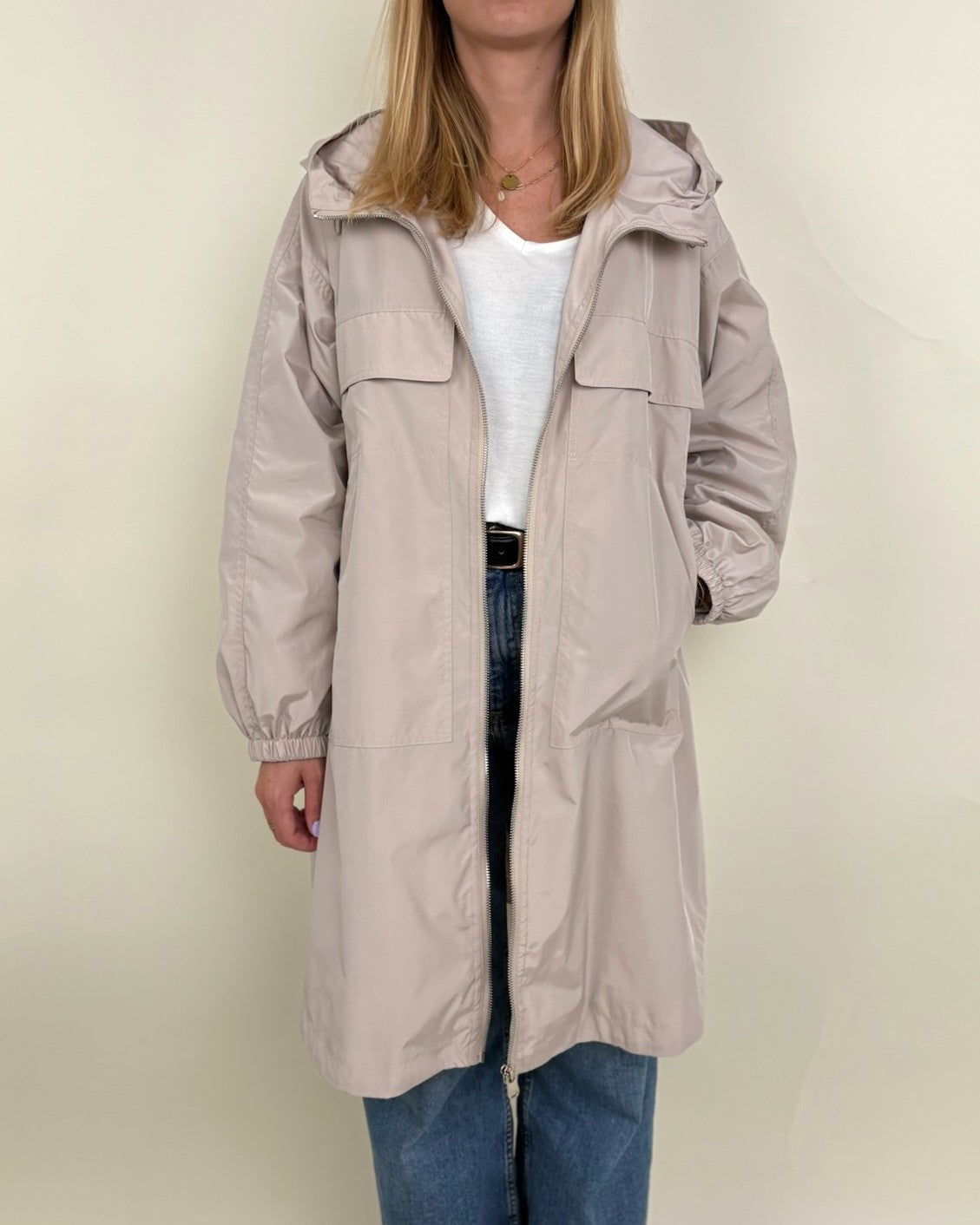 Parka longue à capuche
