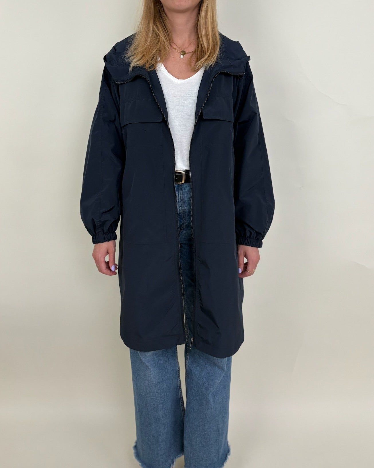 Parka longue à capuche