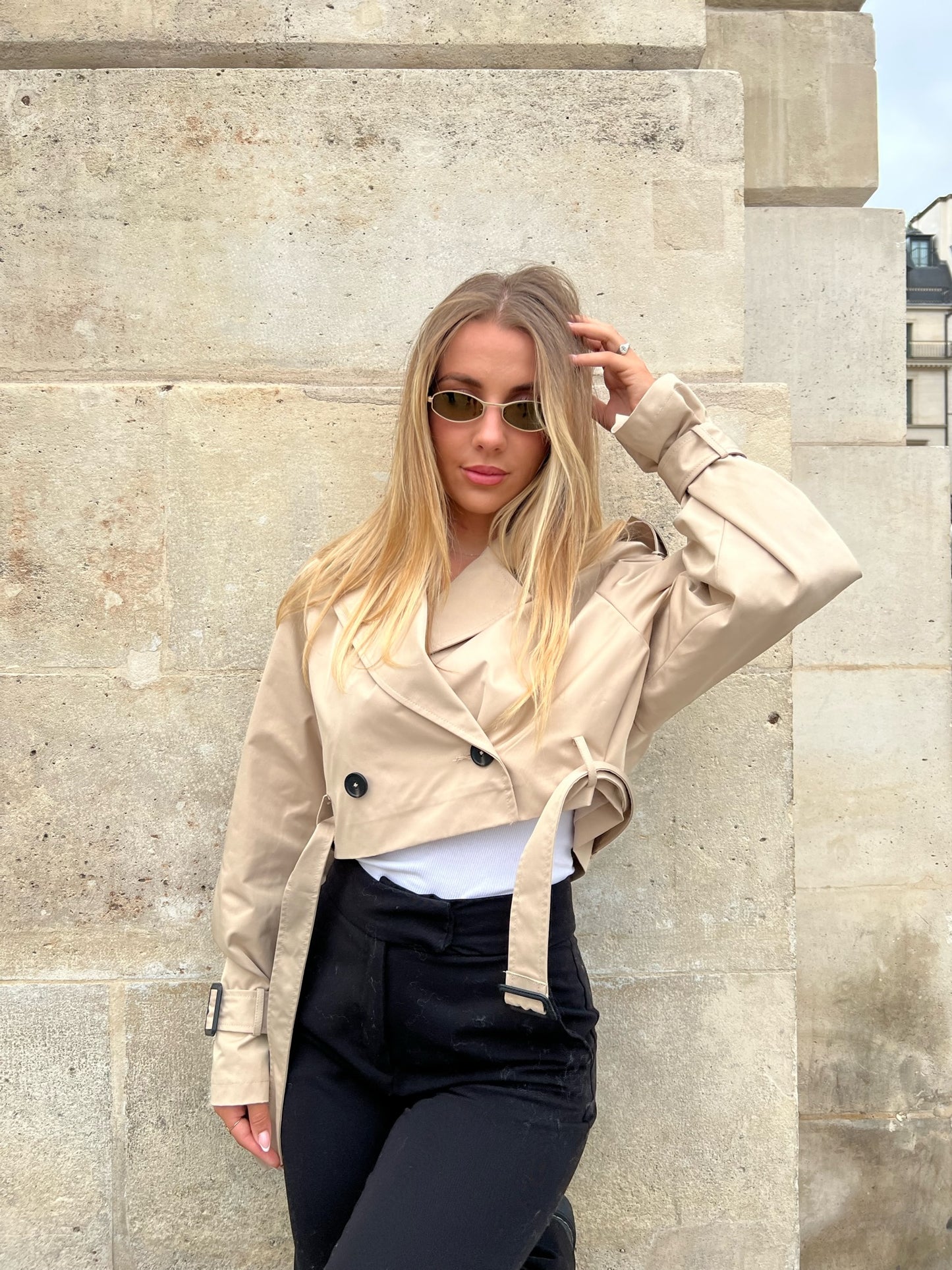 Cropped Trench coat