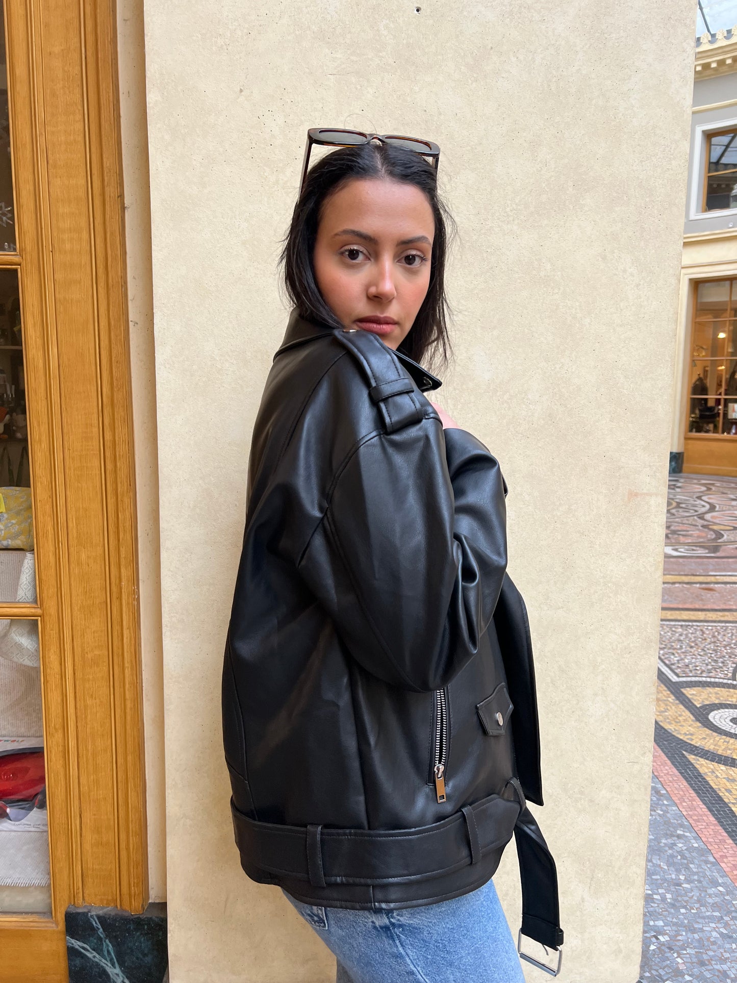 VESTE CLASSIQUE SIMILI CUIR