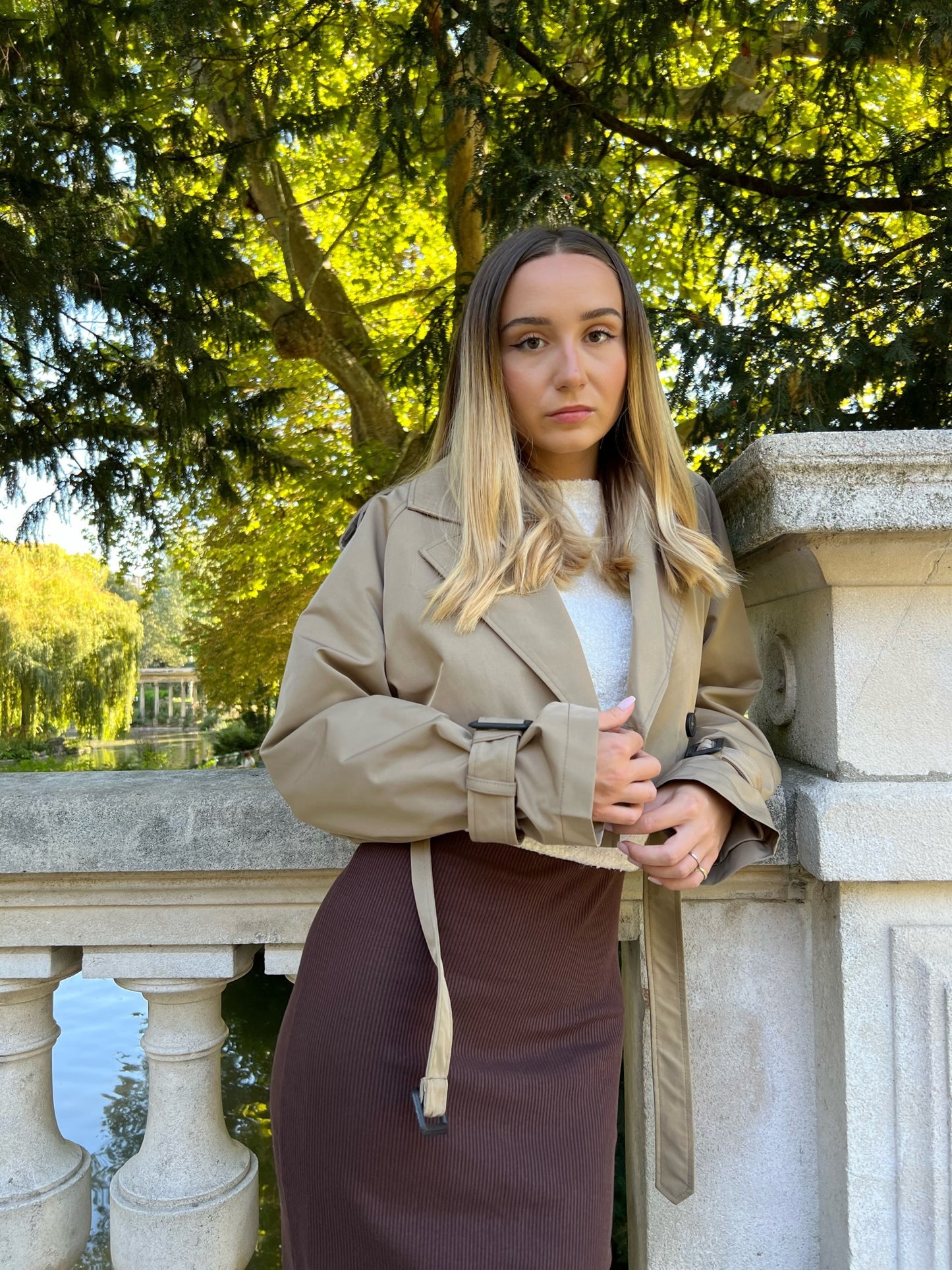 Cropped Trench coat
