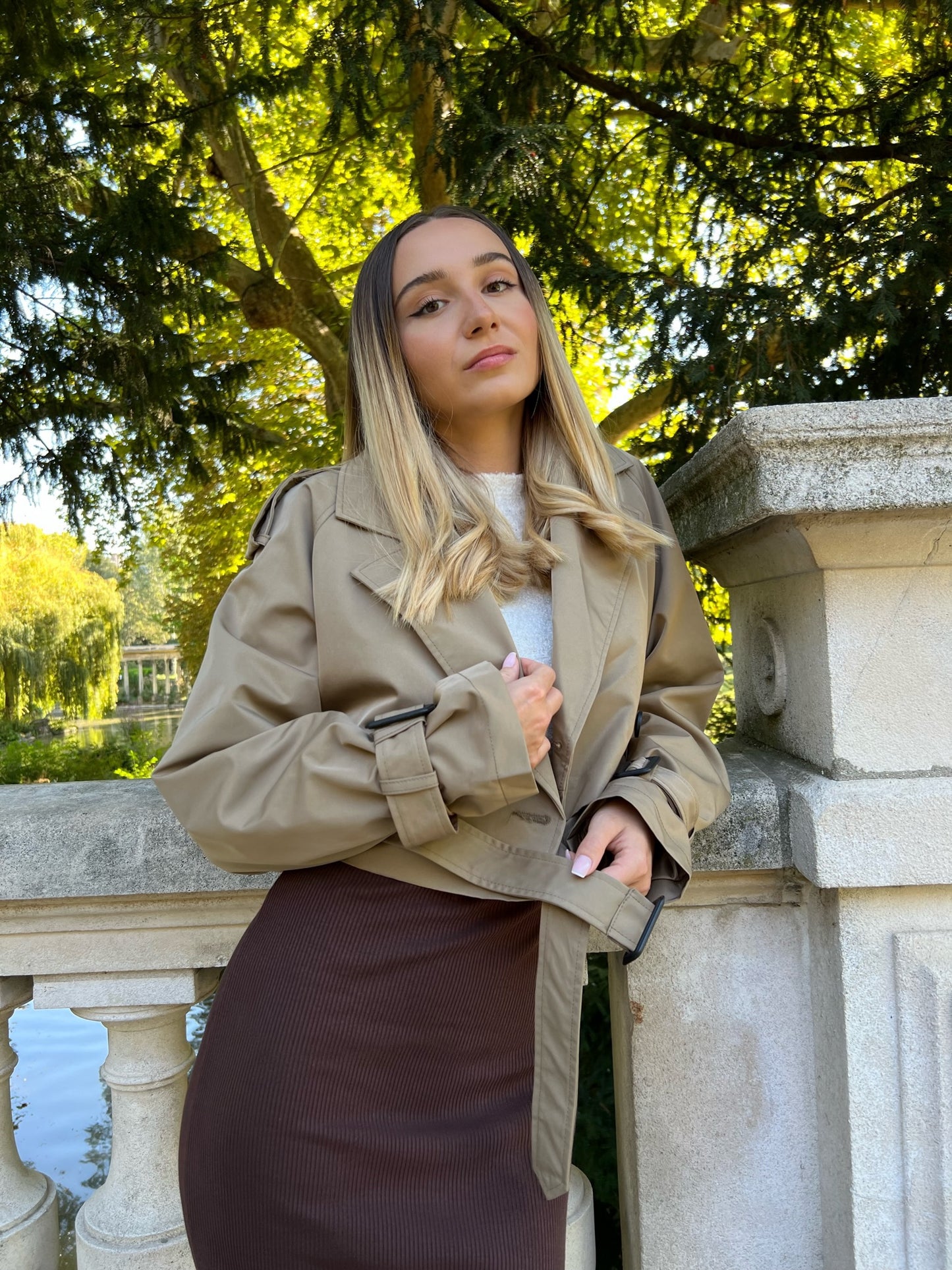 Cropped Trench coat