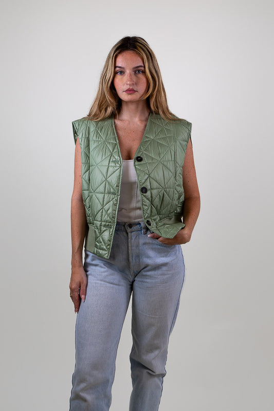 Chaqueta acolchada sin mangas
