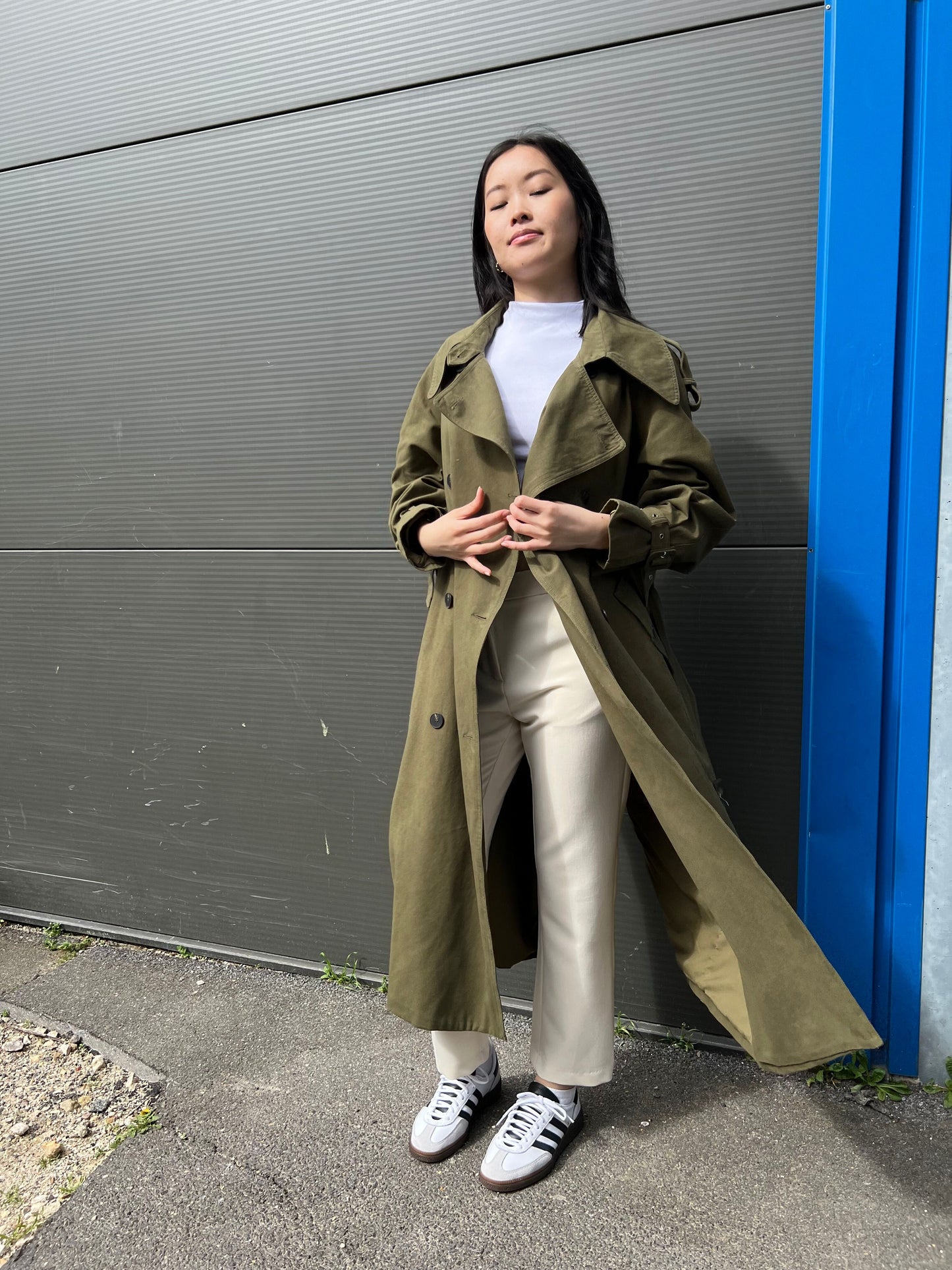 Oversized trench coat