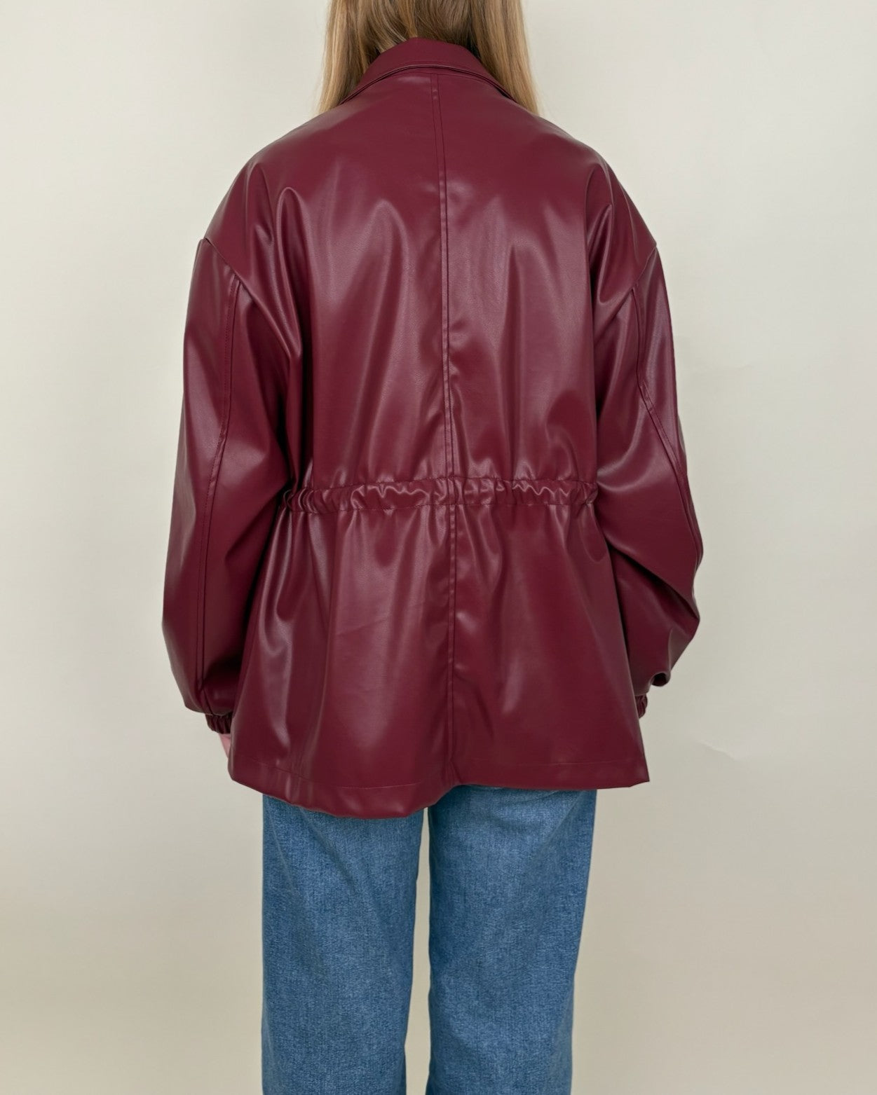 Parka saharienne en similicuir