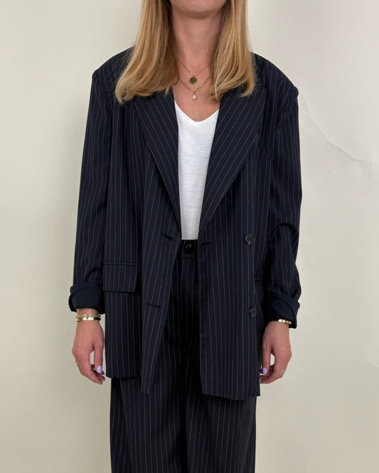 Veste de costume à rayures tennis