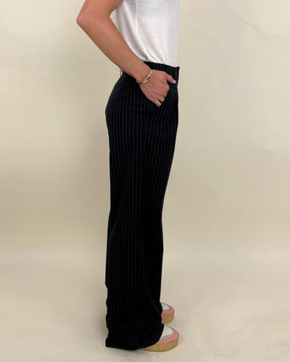 Pantalon de costume à rayures tennis