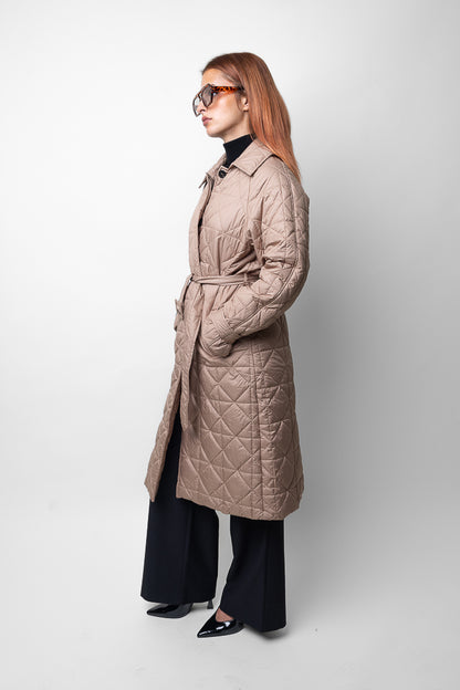 Quilted Trench Coat