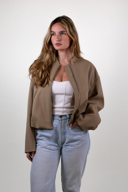 Bomber droit élégant