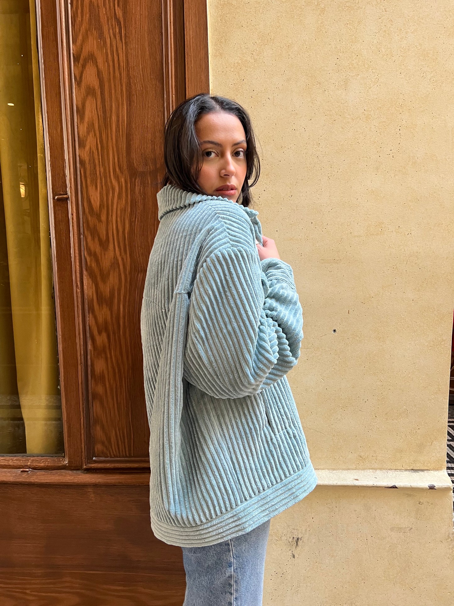 VESTE VELOURS CÔTELÉ