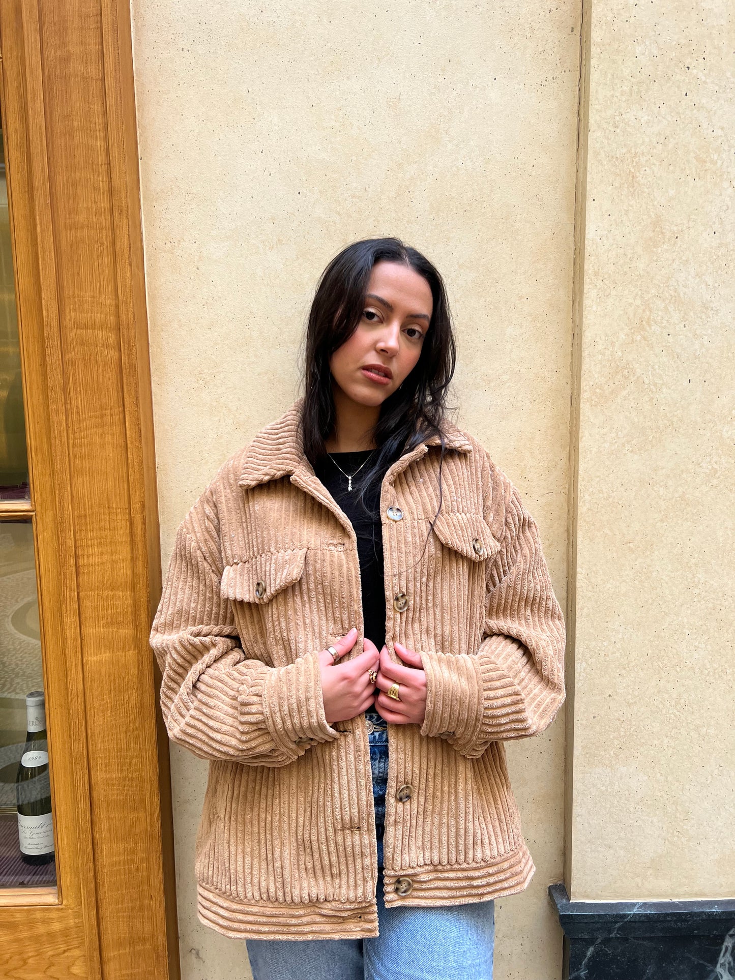 VESTE VELOURS CÔTELÉ