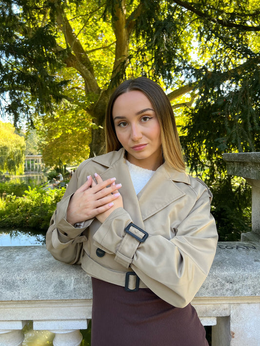 Cropped Trench Coat