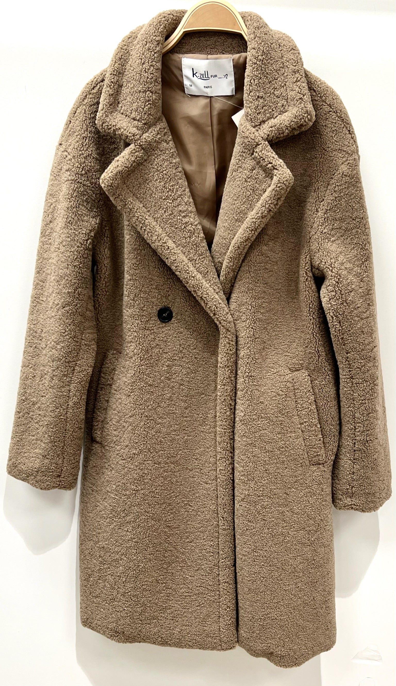 K zell faux fur coat store