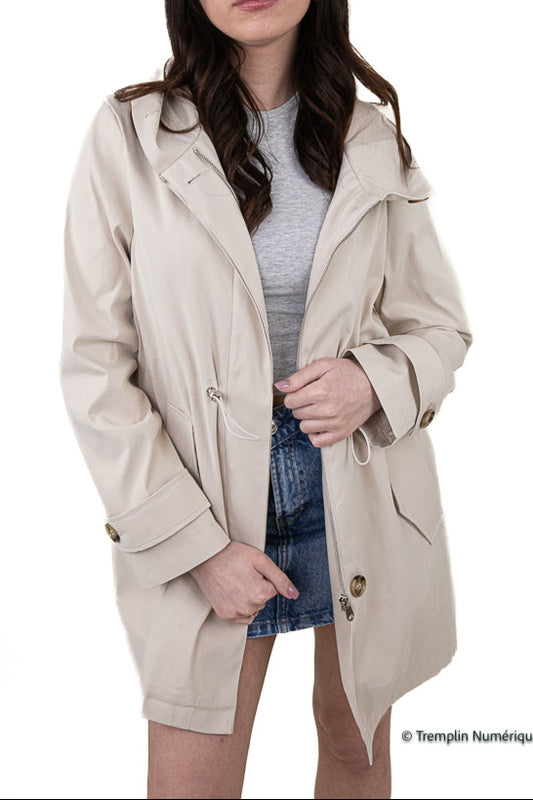 Parka mi-longue à capuche